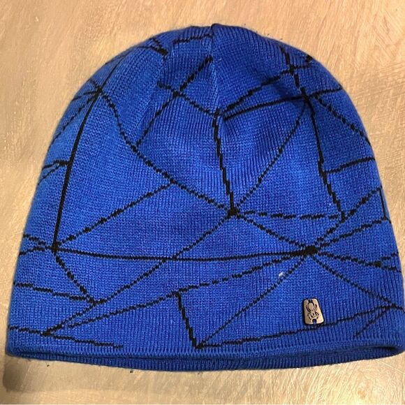 Spyder Other - Beanie Hat Men’s by SPYDER - Web Design Ski Winter Cap Blue